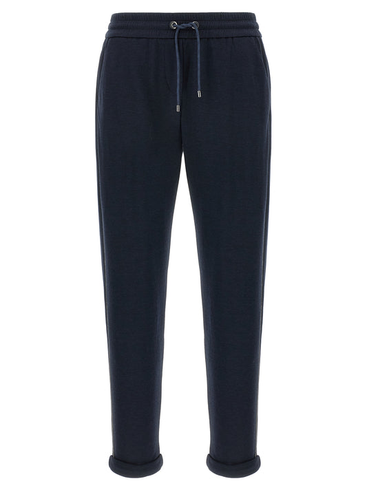 Brunello Cucinelli Monile Joggers - Blue Trousers