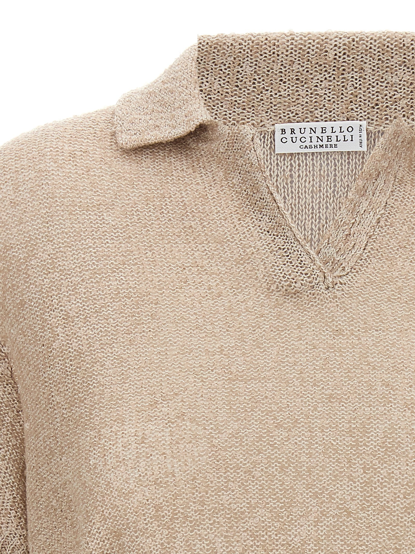 Brunello Cucinelli Sequin Polo Shirt