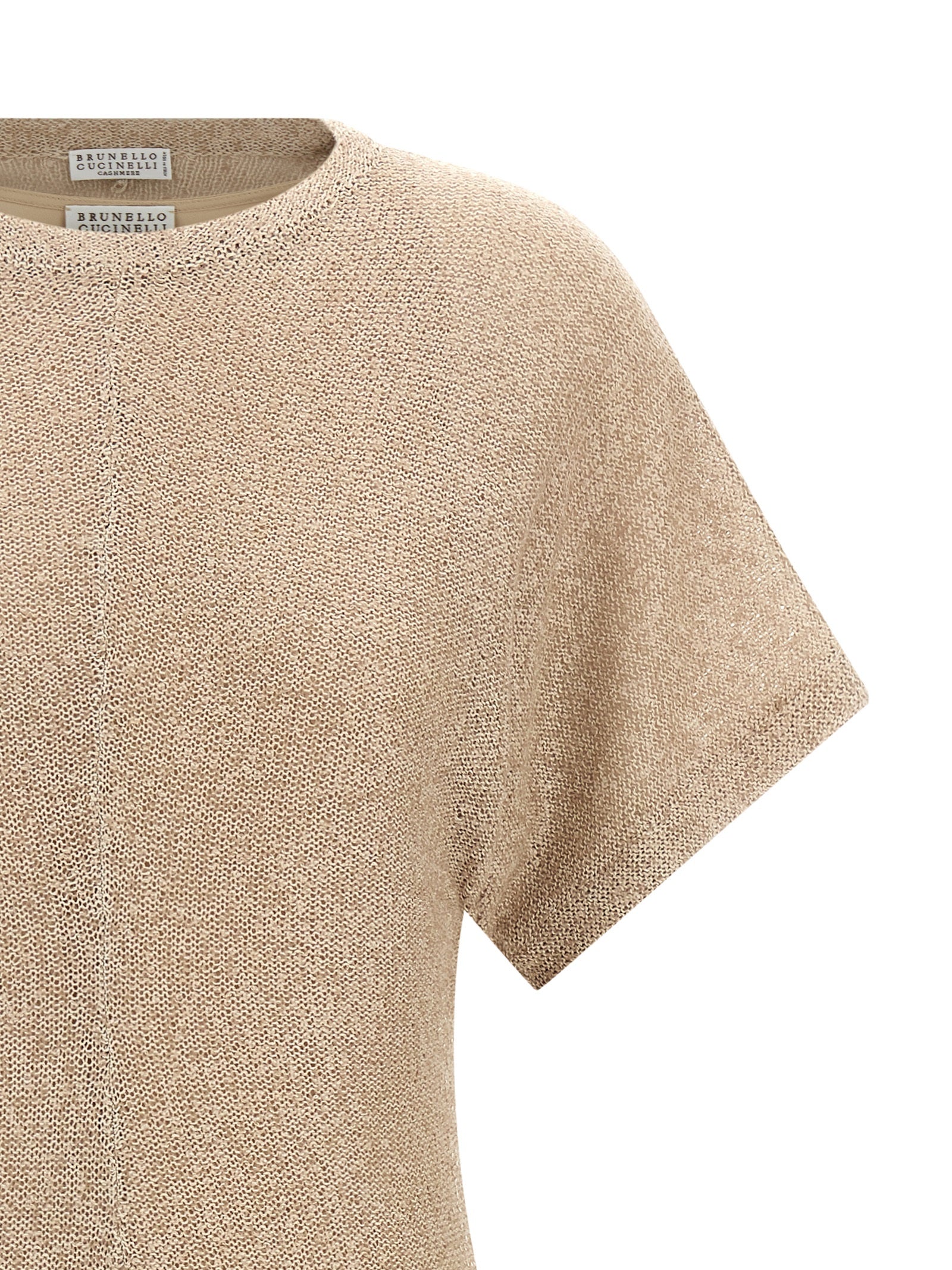 Brunello Cucinelli Sequin Dress — Linen & Cashmere Blend