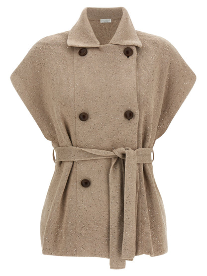 Brunello Cucinelli Diamante Vest - Knitwear for Women