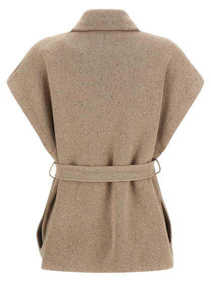 Brunello Cucinelli Diamante Vest - Knitwear for Women