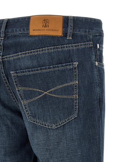 Brunello Cucinelli Japanese Denim Jeans — Men’s Blue
