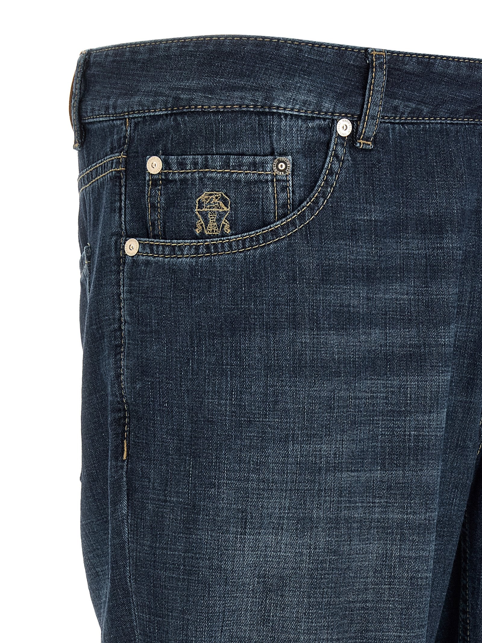 Brunello Cucinelli Japanese Denim Jeans — Men’s Blue