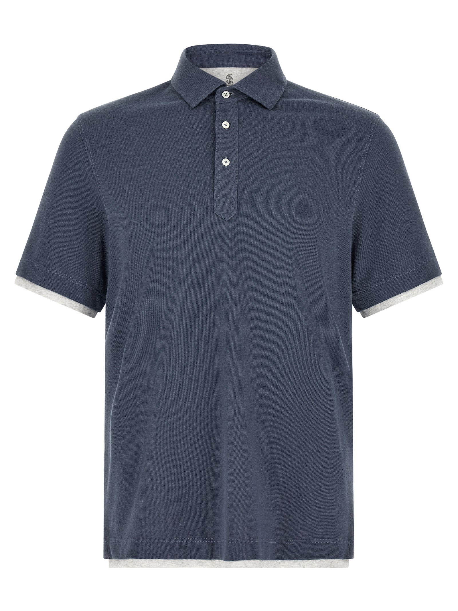 Brunello Cucinelli Double Layer Polo Shirt