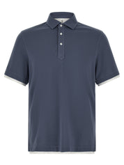 Brunello Cucinelli Double Layer Polo Shirt