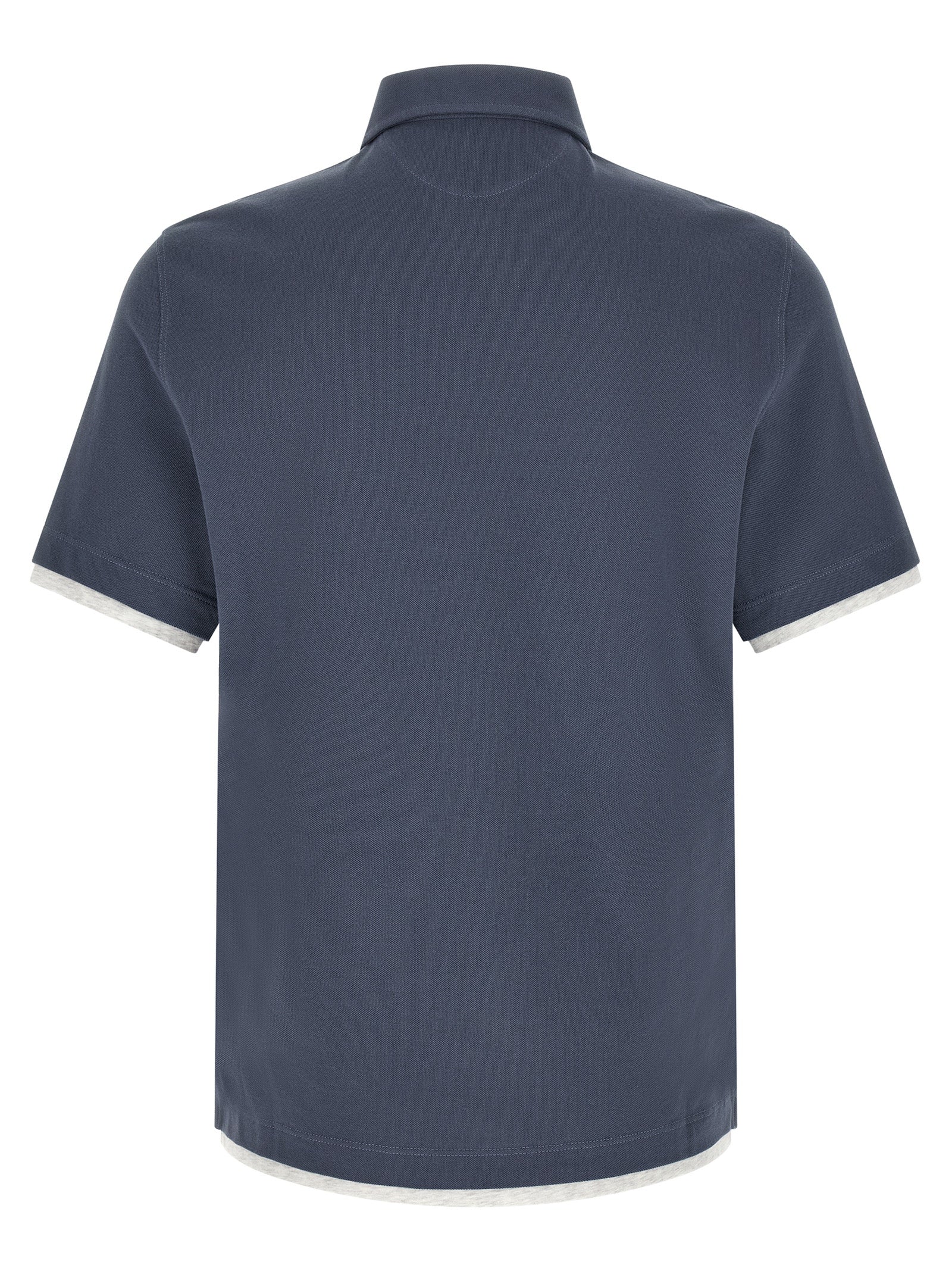 Brunello Cucinelli Double Layer Polo Shirt