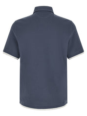 Brunello Cucinelli Double Layer Polo Shirt