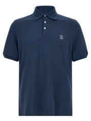 Brunello Cucinelli Logo Piqué Polo Shirt