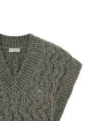 Brunello Cucinelli Dazzling Cable Vest