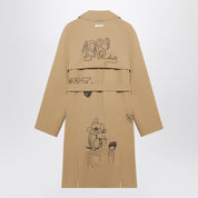 1989 STUDIO Embroidered Trench Scribble