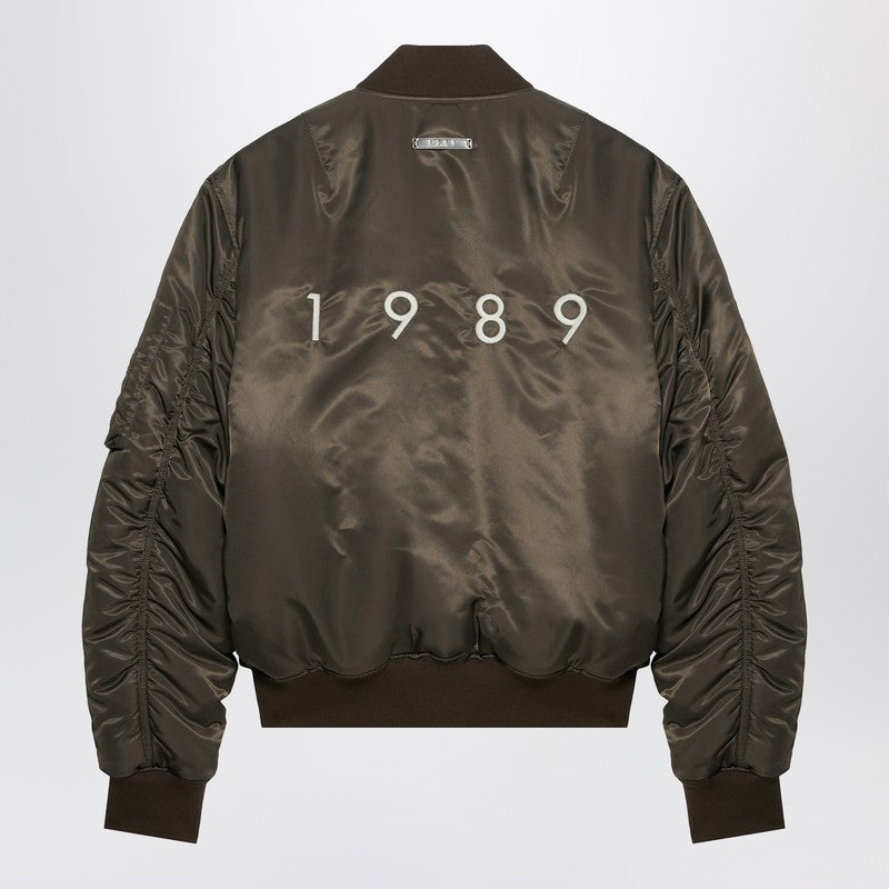1989 STUDIO Brown nylon Bomber 1989 jacket