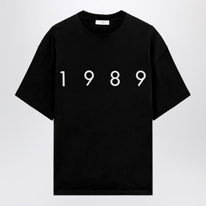 1989 STUDIO T-Shirt SS Logo black cotton crewneck