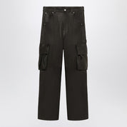 1989 STUDIO Intreccio Leather Cargo Pants