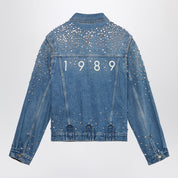 1989 STUDIO Denim Trucker Jacket Crystals blue