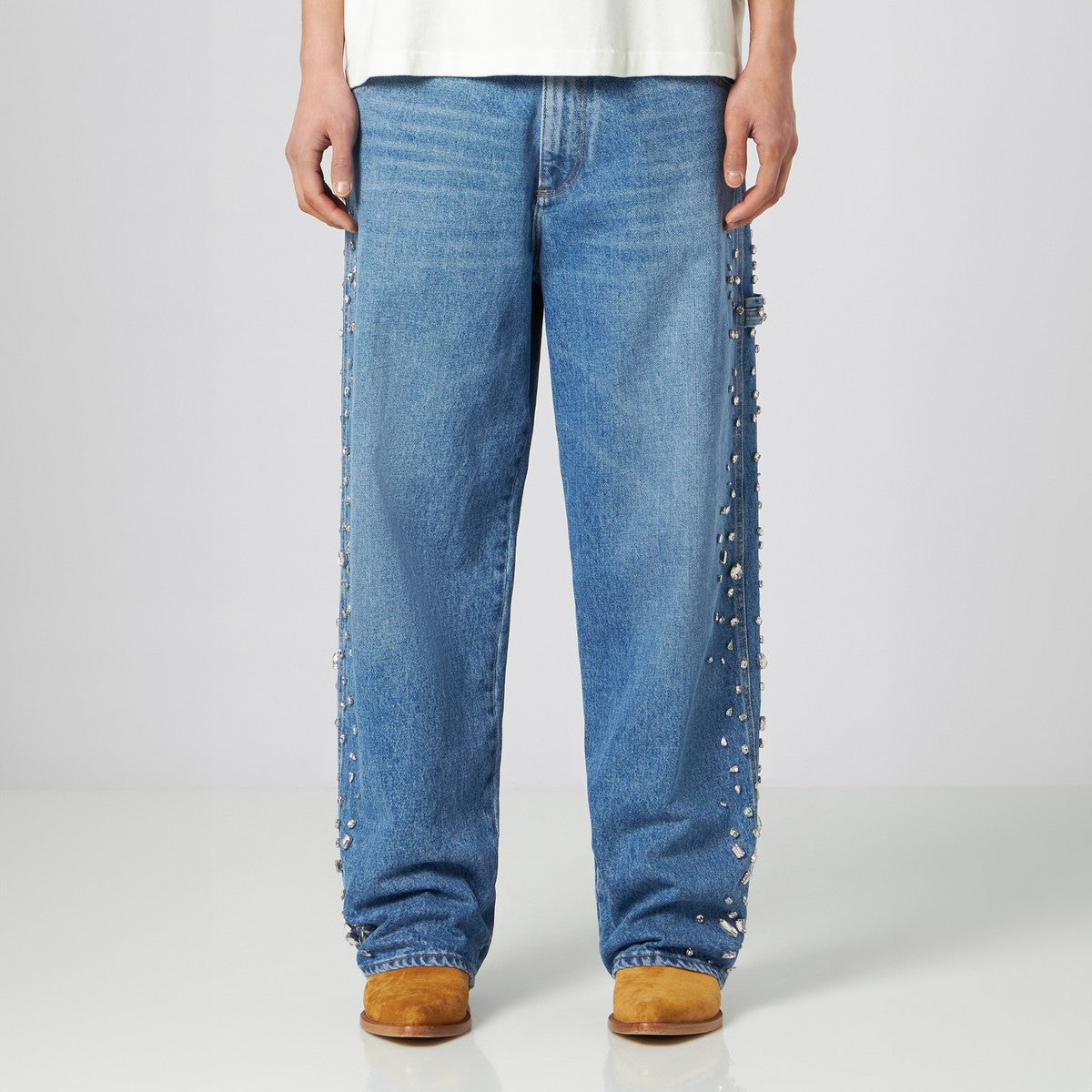 1989 STUDIO Over denim pants Crystals