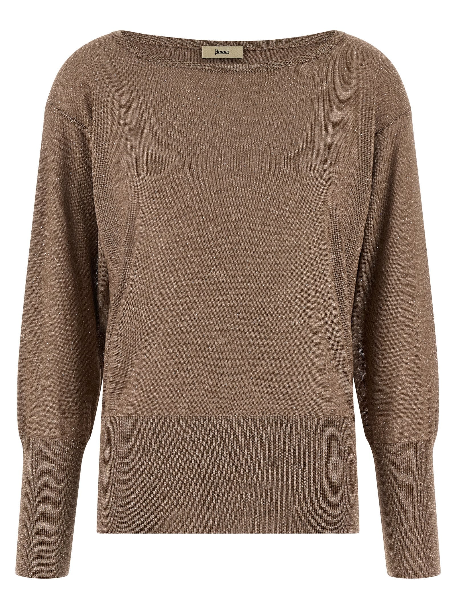 Herno Lamé And Sequin Yarn Sweater