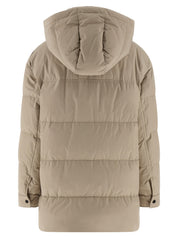 Brunello Cucinelli Knitted Neck Down Jacket