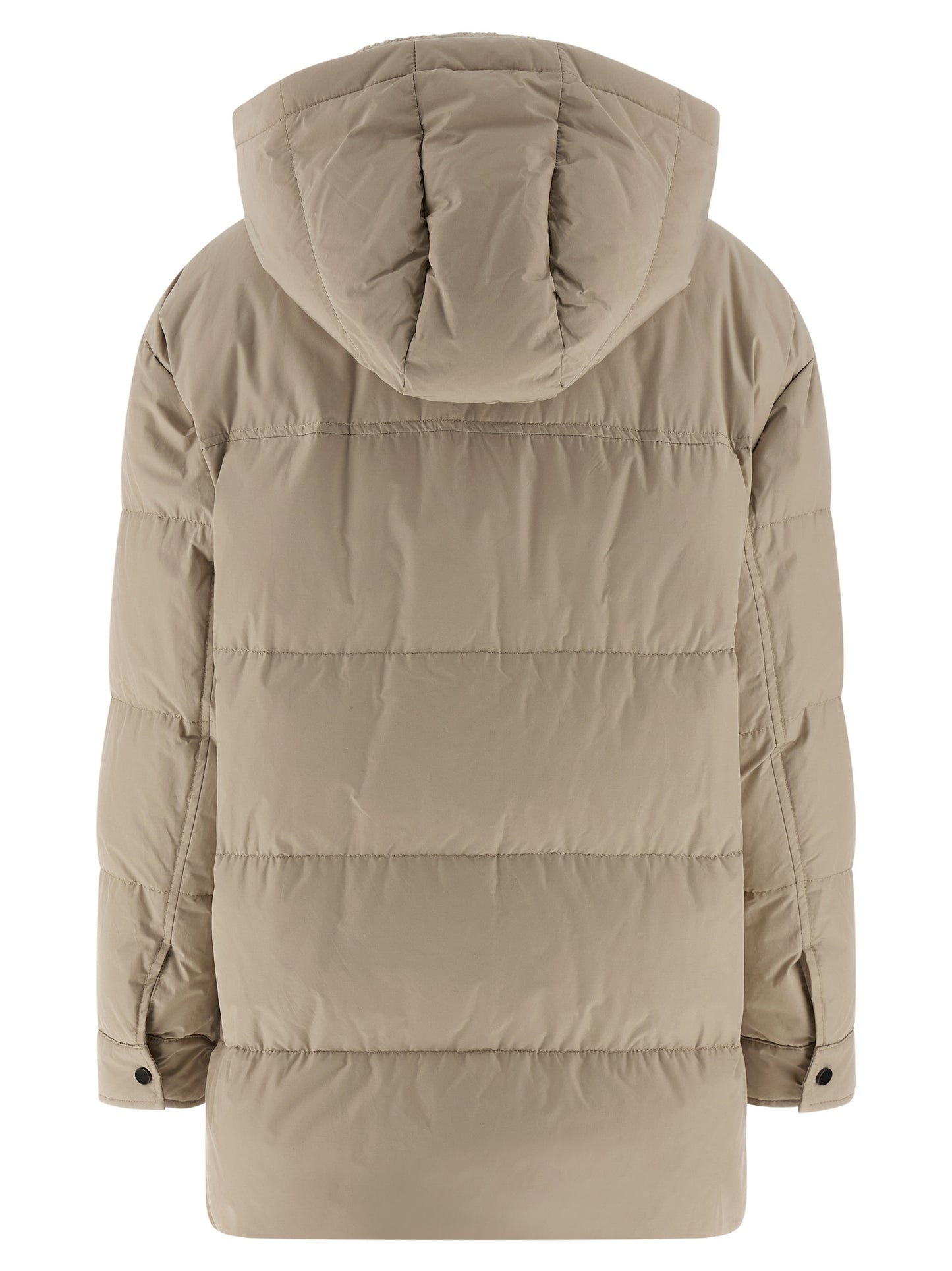 Brunello Cucinelli Knitted Neck Down Jacket