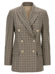 Brunello Cucinelli Blazer Check Monile