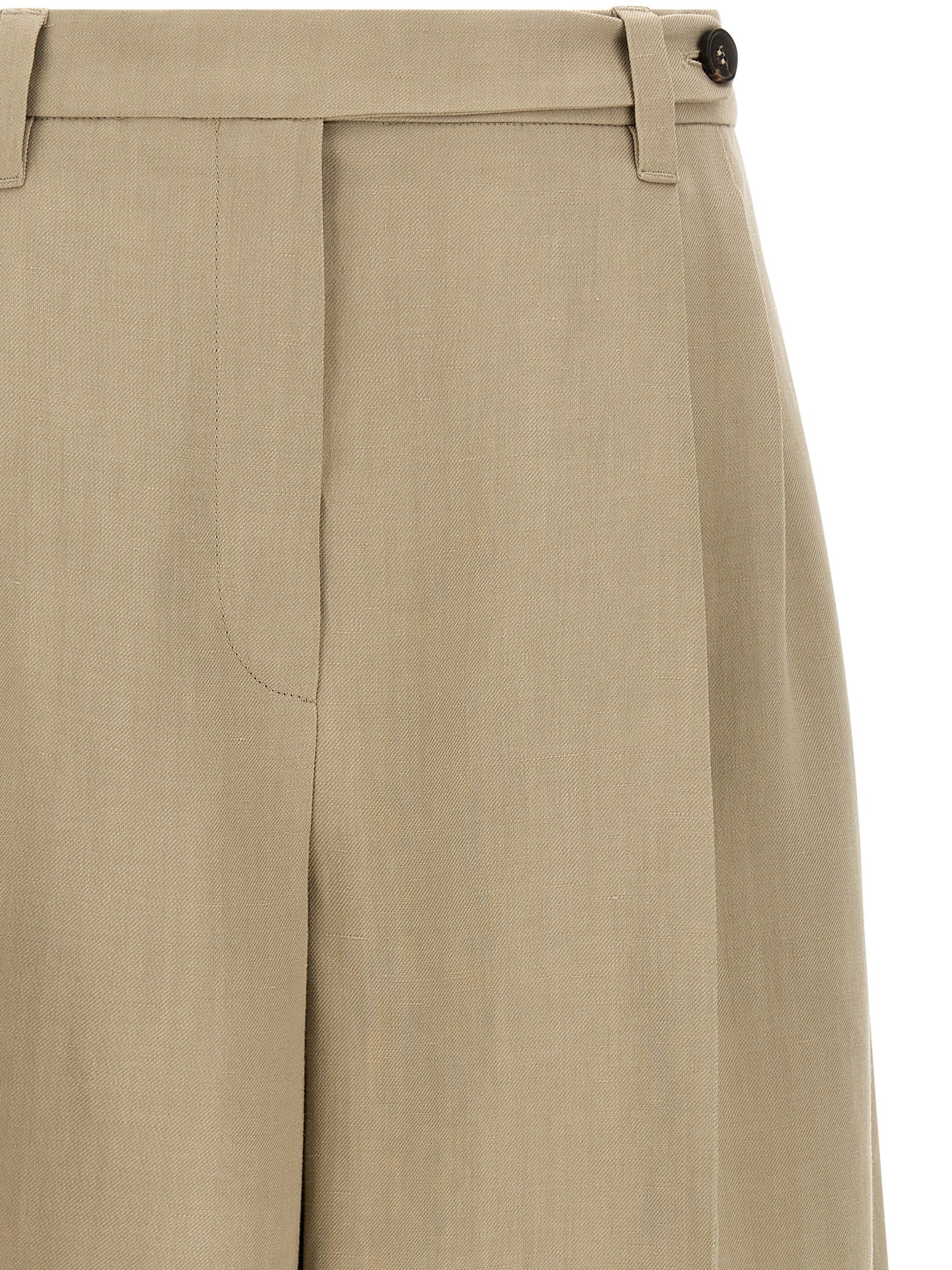Brunello Cucinelli Bermuda Shorts — Tailored Linen Blend
