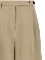 Brunello Cucinelli Bermuda Shorts — Tailored Linen Blend