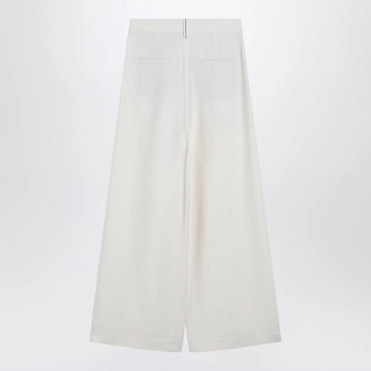 Brunello Cucinelli Ecru sartorial wrap trousers