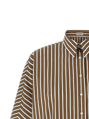 Brunello Cucinelli Monile Striped Shirt