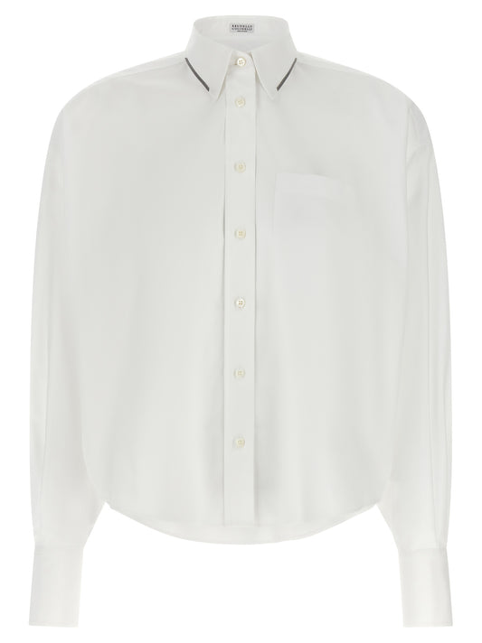 Brunello Cucinelli Shiny Trim Shirt