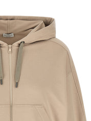 Brunello Cucinelli Hoodie - Solomei Ad Mcccxci (Beige)