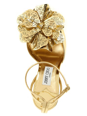 Jimmy Choo Mimmi Sandals — Gold 10cm Heel