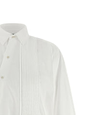 Maison Jejia Crazy Smoking Plissée Shirt — White, Women