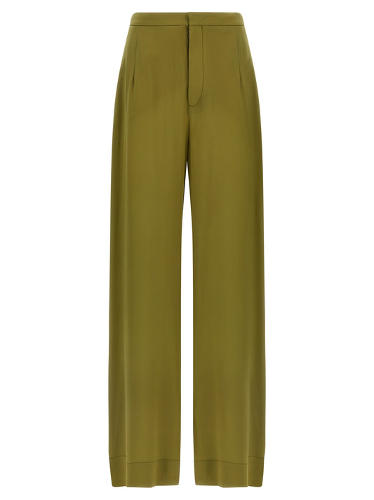 Maison Jejia Trousers — Silk 'Jean' Pants for Women