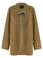 Maison Jejia Birkin Blazer Jacket for Women — Beige