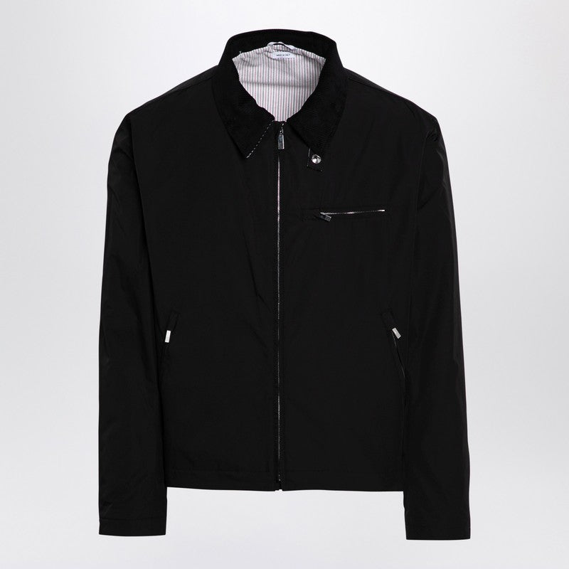 Thom Browne Black Jacket with Tricolour Detail