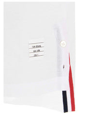 Thom Browne RWB Polo Shirt for Men — White Shirt