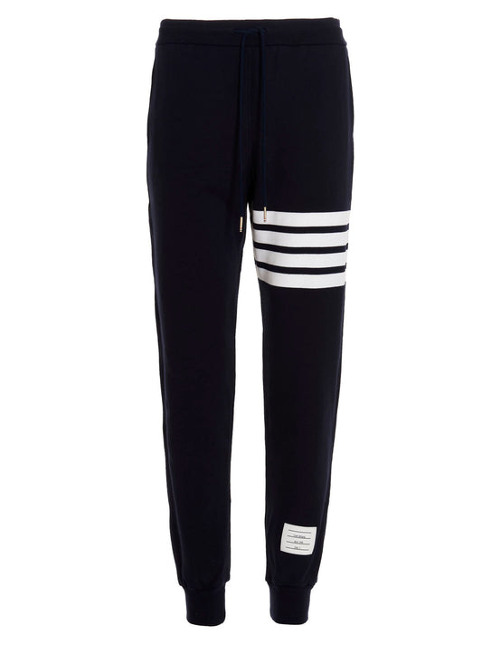 Thom Browne 4-Bar Joggers — Men's Blue Trousers