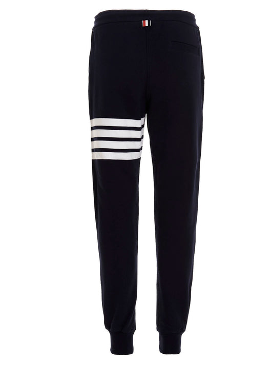 Thom Browne 4-Bar Joggers — Men's Blue Trousers