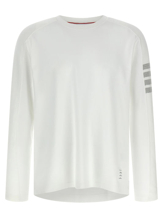 Thom Browne 4bar T‑Shirt — Men's White Topwear