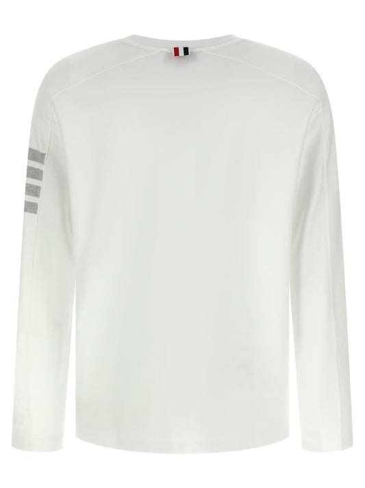 Thom Browne 4bar T‑Shirt — Men's White Topwear