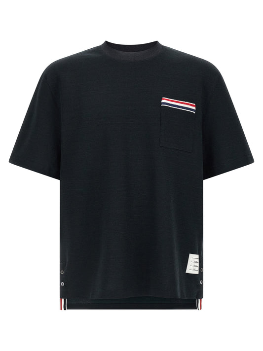 Thom Browne T-shirt Rwb — Men's Topwear, Blue