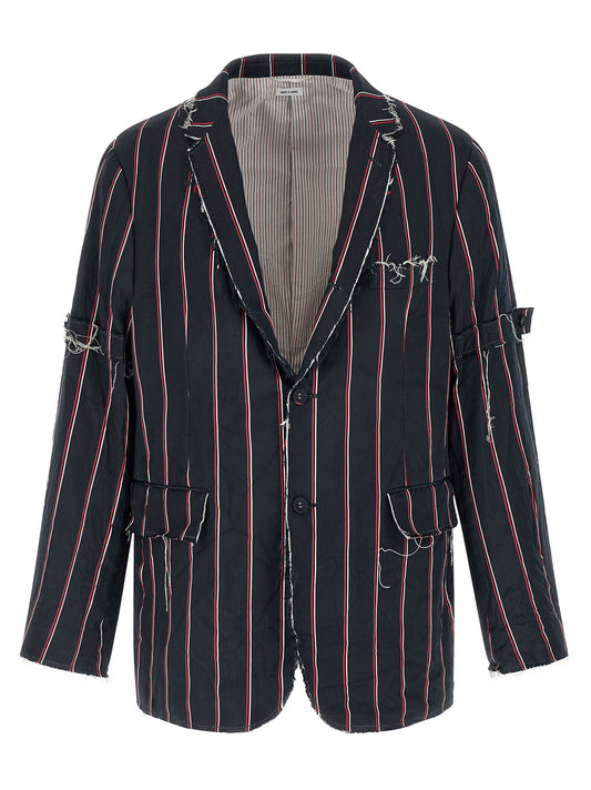 Thom Browne Mogador Striped Blazer Jacket — Men's