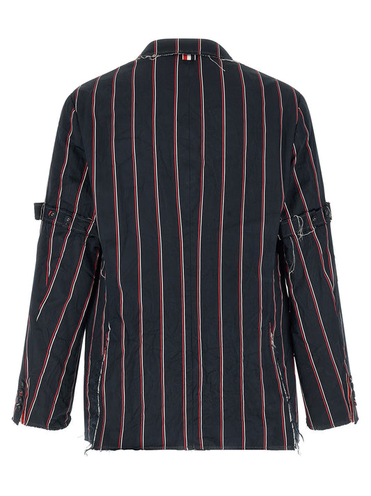 Thom Browne Mogador Striped Blazer Jacket — Men's
