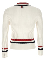 Thom Browne Rwb Intarsia Sweater