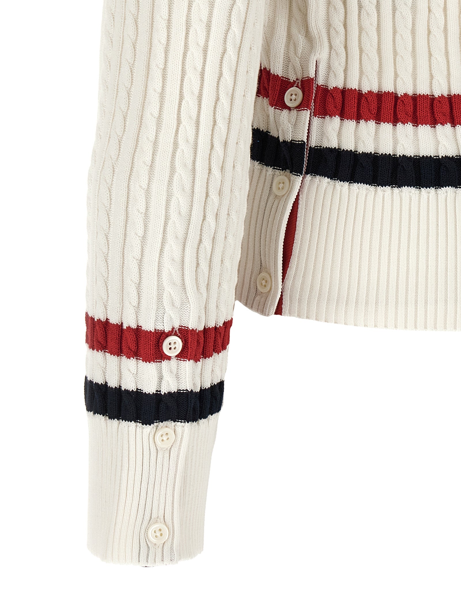 Thom Browne Rwb Intarsia Sweater