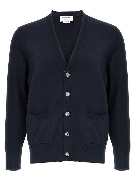 Thom Browne 4-Bar Cardigan Knitwear for Men — Blue