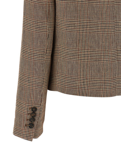 Brunello Cucinelli Prince Of Wales Jacket — Women's Linen