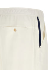 Brunello Cucinelli Cotton Bermuda Shorts — White, Men
