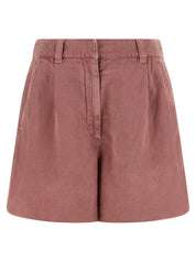Brunello Cucinelli Baggy Shorts — Pink Short Trousers