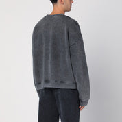 Represent Round-neck sweatshirt with Rep application in washed cotton