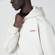 Represent Cream cotton hoodie with logo